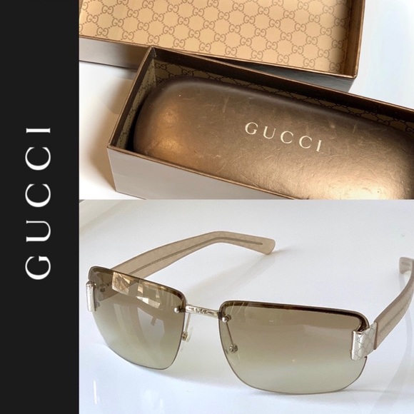 🕶 GUCCI Sunglasses, Case + Box